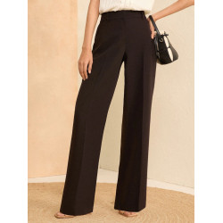 High-Waisted Wide Leg Trousers